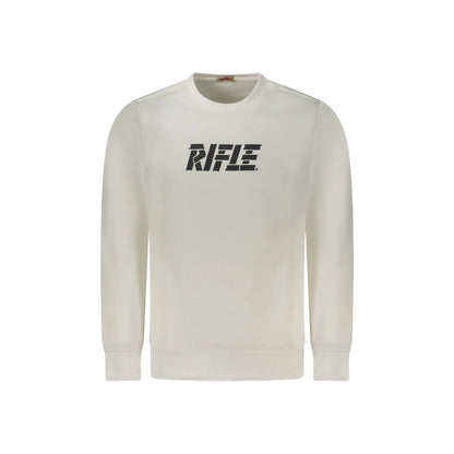 Rifle Felpa Maniche Lunghe Uomo Bianca Stampa Logo Felpe Bianco - foto prodotto