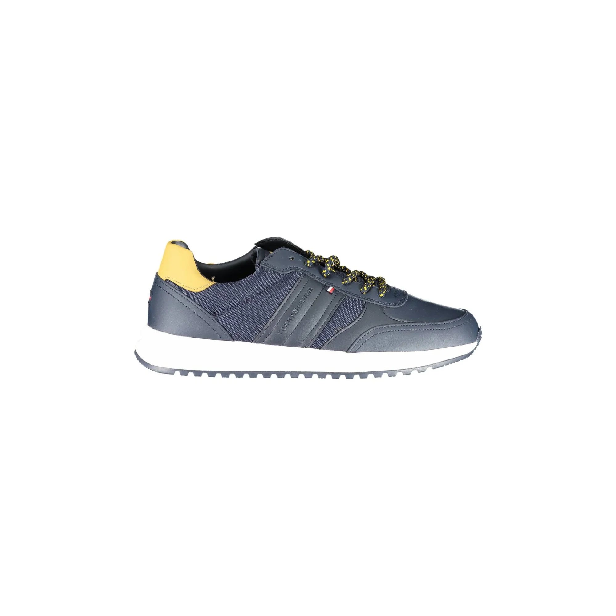TOMMY HILFIGER Scarpe Sneakers Uomo Blu con Lacci e Logo - foto prodotto