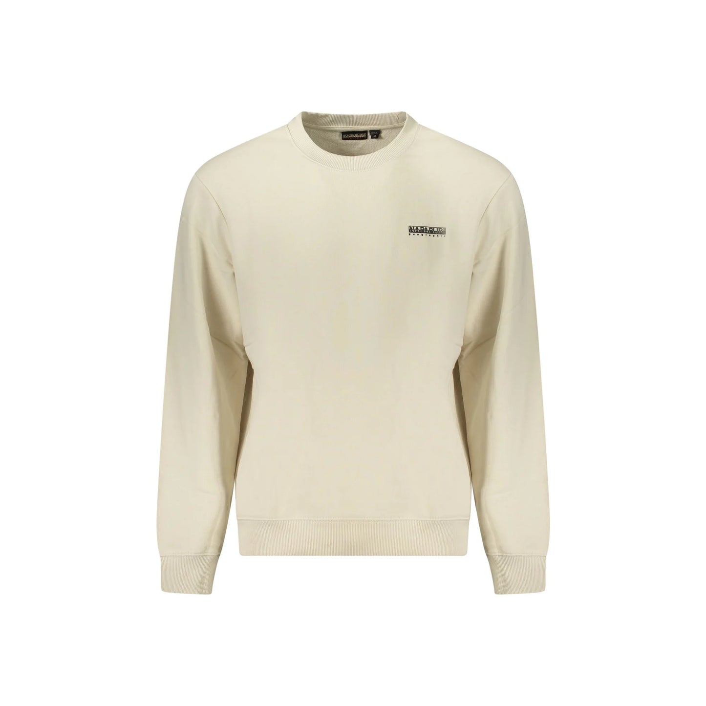 Napapijri Felpa Uomo Beige Girocollo Relaxed Fit Logo Felpe - foto prodotto