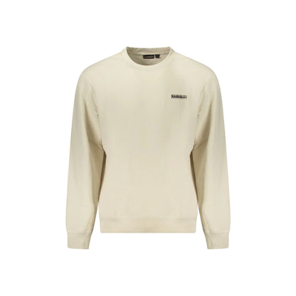 Napapijri Felpa Uomo Beige Girocollo Relaxed Fit Logo Felpe - foto prodotto