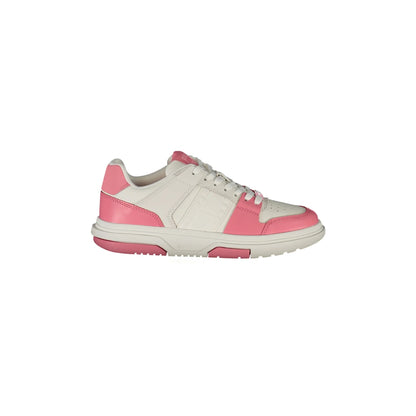 TOMMY HILFIGER Scarpe Sneakers Donna Rosa con Dettagli a Contrasto - foto prodotto