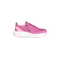 U.S. Polo Assn. Ténis Mulher Rosa Detalhes em Contraste