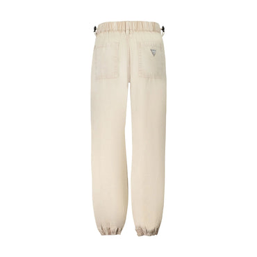 Guess Jeans Pantaloni Bambino beige Logo - vista 2