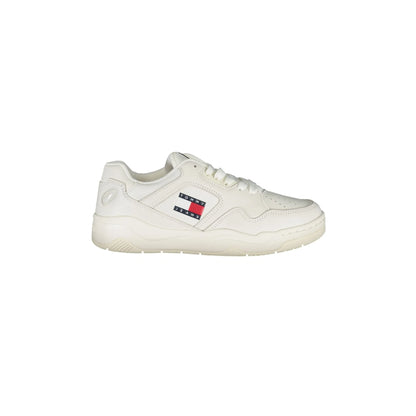 TOMMY HILFIGER Calzatura Sportiva Donna Bianca con Dettagli a Contrasto Sneakers Bianco - foto prodotto