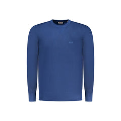 Rifle Maglia Uomo Blu Ricamo