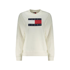 Tommy Hilfiger Dámská Mikina S Dlouhým Rukávem Bílá S Tiskem Loga
