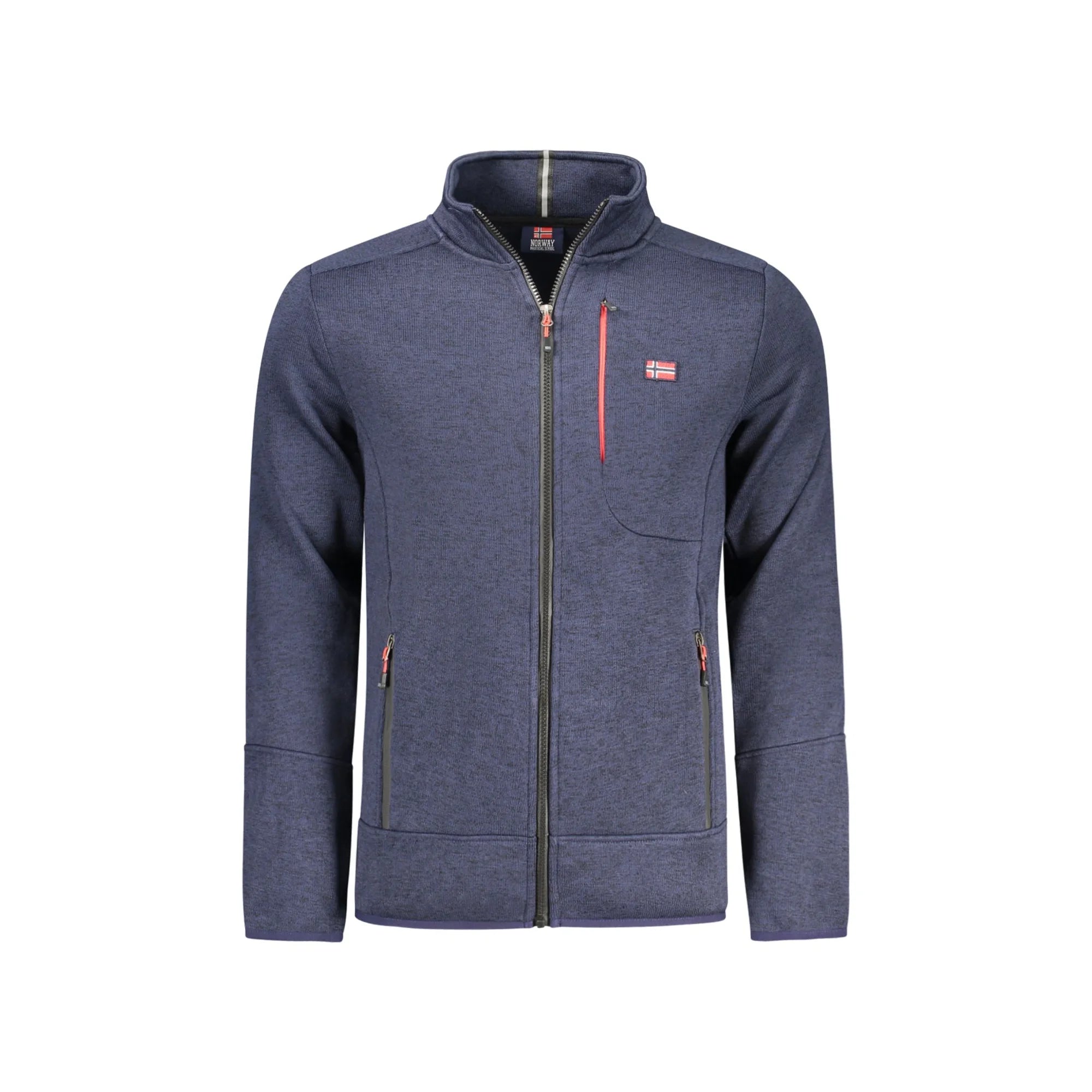 NORWAY 1963 FELPA CON ZIP UOMO BLU