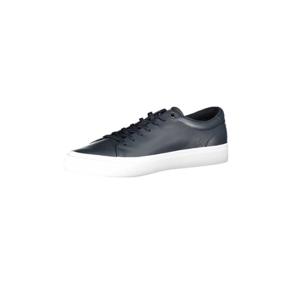 TOMMY HILFIGER Scarpe Sneakers Uomo Blu con Lacci e Logo - vista 3
