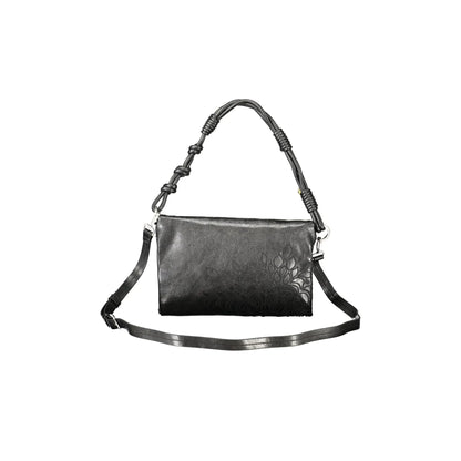 Desigual Borsa a Tracolla Donna Nera Dettagli a Contrasto Borse nero - vista 2