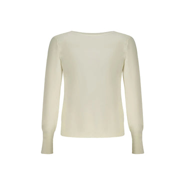 Guess Jeans Maglia Cardigan Donna Bianco Applicazioni Strass Maglie - vista 2