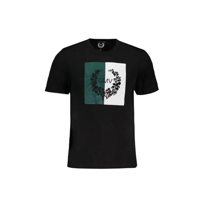 Gian Marco Venturi T-Shirt Maniche Corte Uomo Nera Stampa Nero - foto prodotto