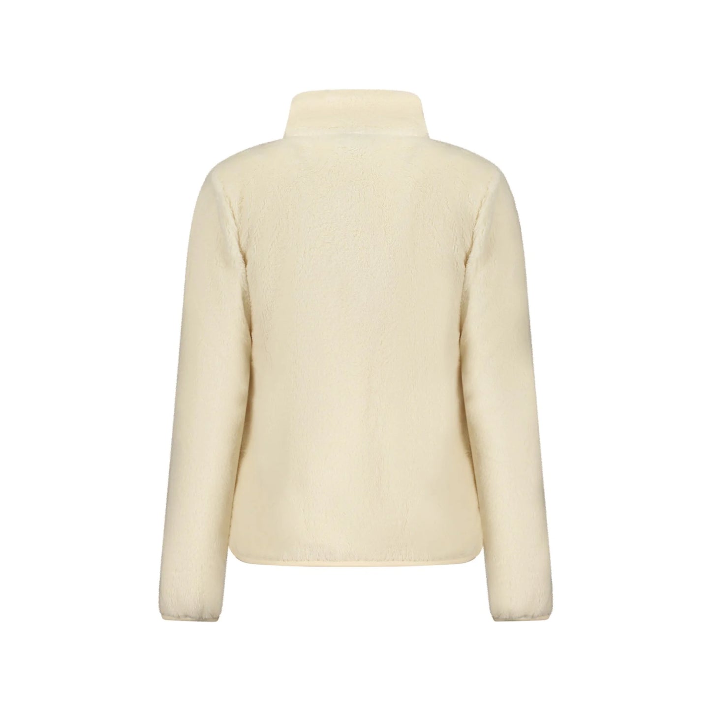 Norway 1963 Felpa Donna Bianca con Zip Peluche Applicazione Logo Felpe bianco - vista 2