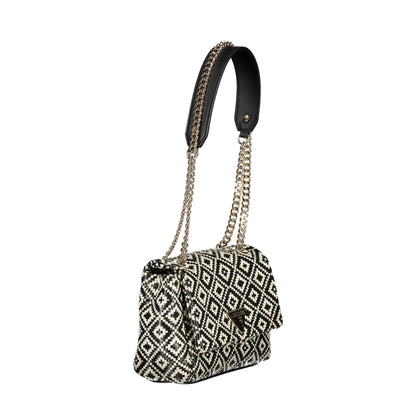 GUESS JEANS Borsa Donna a Tracolla Nera Rianee con Catena e Clip Borse nero - vista 3
