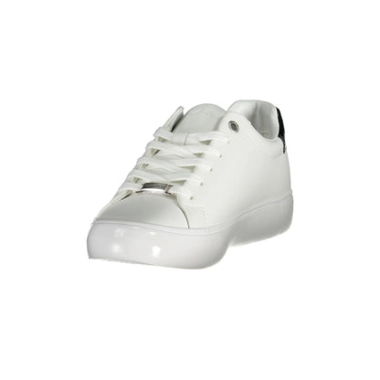 CALVIN KLEIN Sneakers Donna Bianche con Dettagli a Contrasto bianco - vista 3
