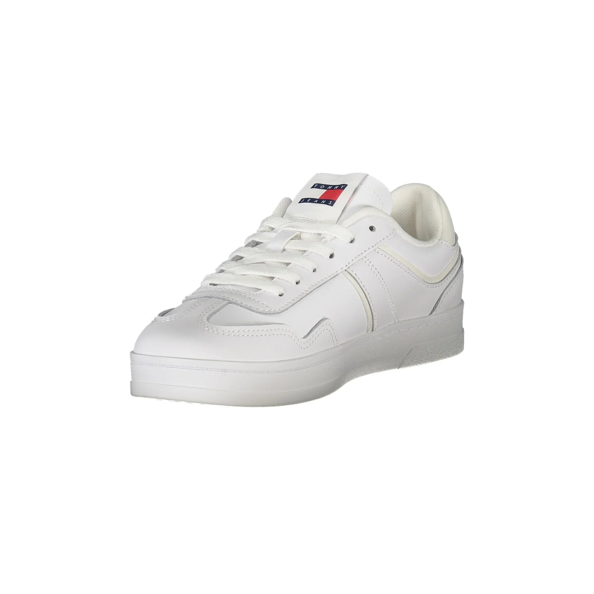 TOMMY HILFIGER Scarpe Sneakers Donna Bianche con Dettagli Ton sur Ton bianco - vista 3