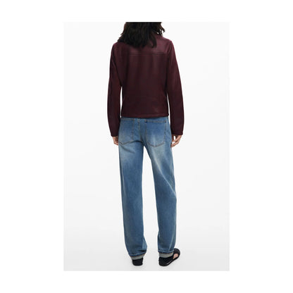 Desigual Giubbotto Maniche Lunghe Donna Rosso Zip Giubbotti e Giacche - vista 2