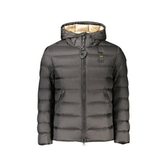 Blauer Giubbotto Maniche Lunghe Uomo Nero Logo