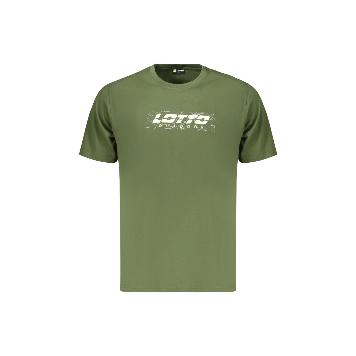 LOTTO T-SHIRT MANICHE CORTE UOMO VERDE