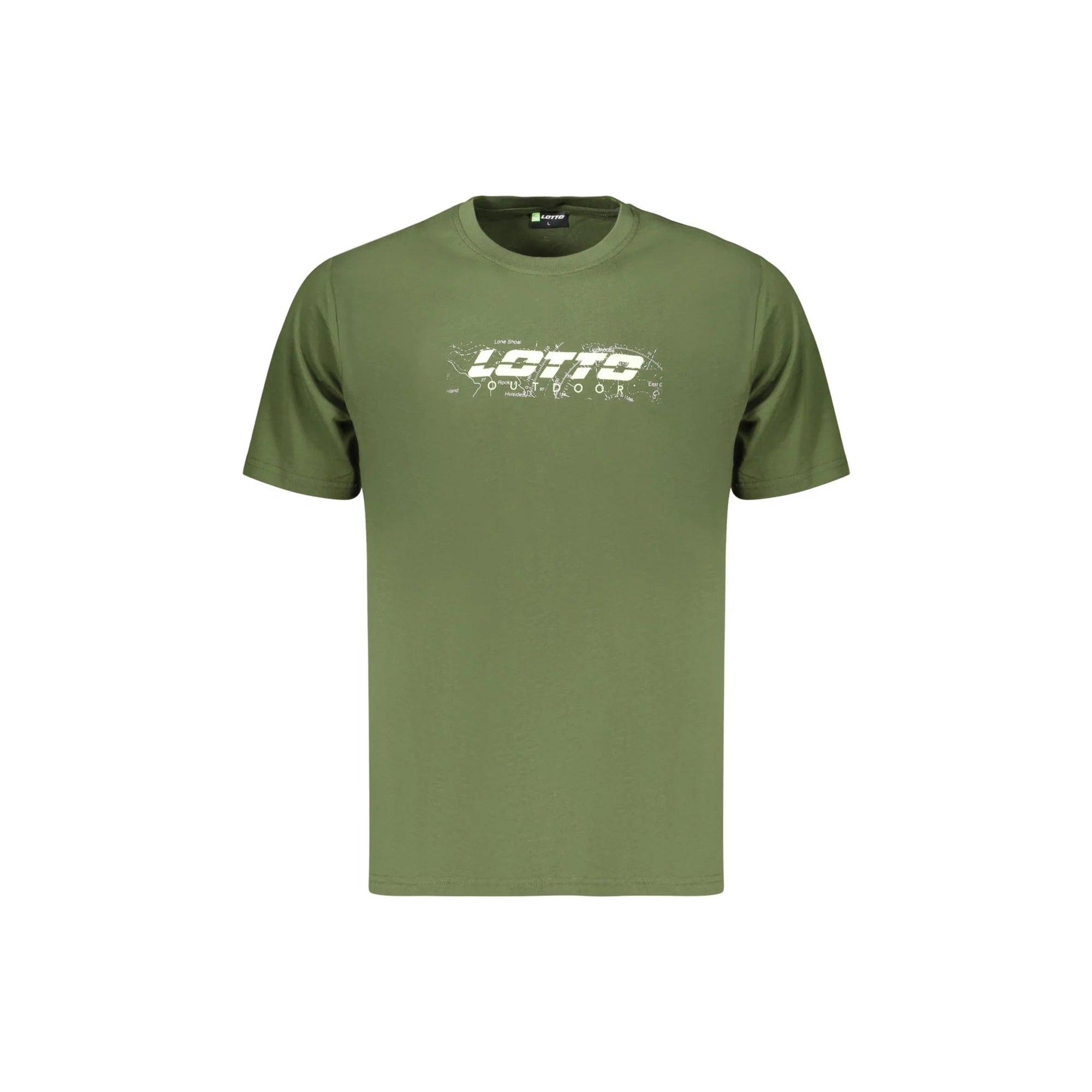 LOTTO T-SHIRT MANICHE CORTE UOMO VERDE