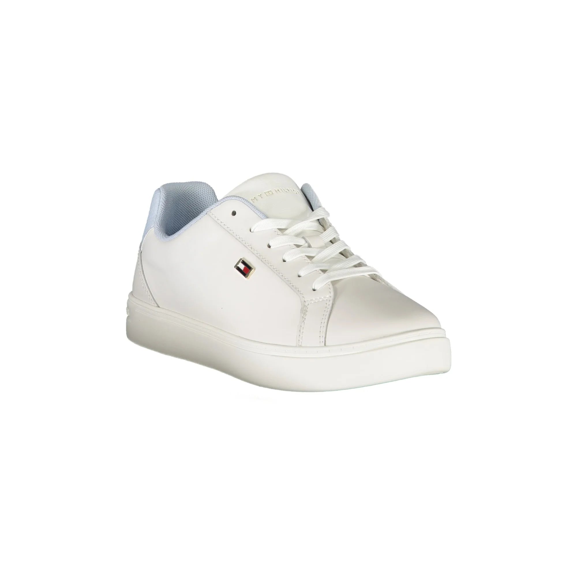 TOMMY HILFIGER Scarpe Sneakers Donna Bianche con Lacci e Logo bianco - vista 2