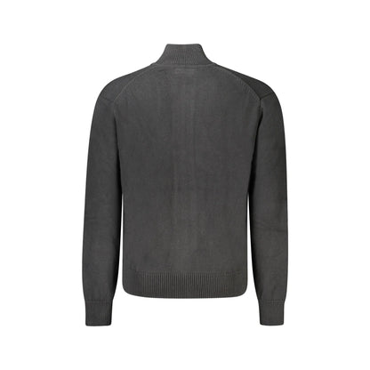 Guess Jeans Maglia Cardigan Uomo Nero Ricamo Logo Maglie - vista 2