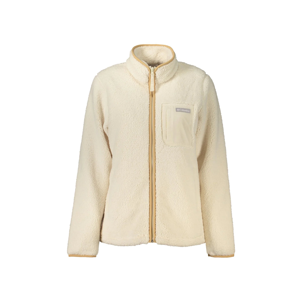 COLUMBIA FELPA CON ZIP DONNA BIANCO