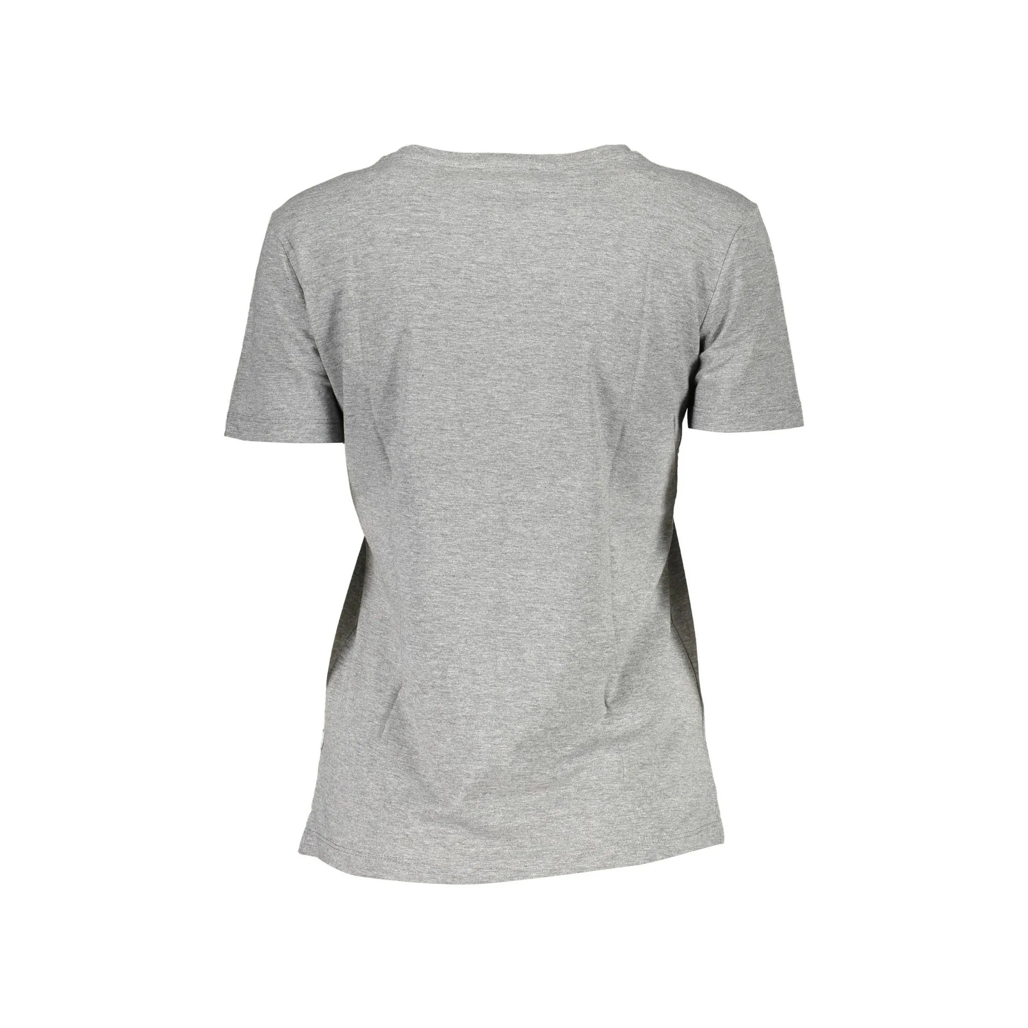 GUESS JEANS T-SHIRT MANICHE CORTE DONNA GRIGIO