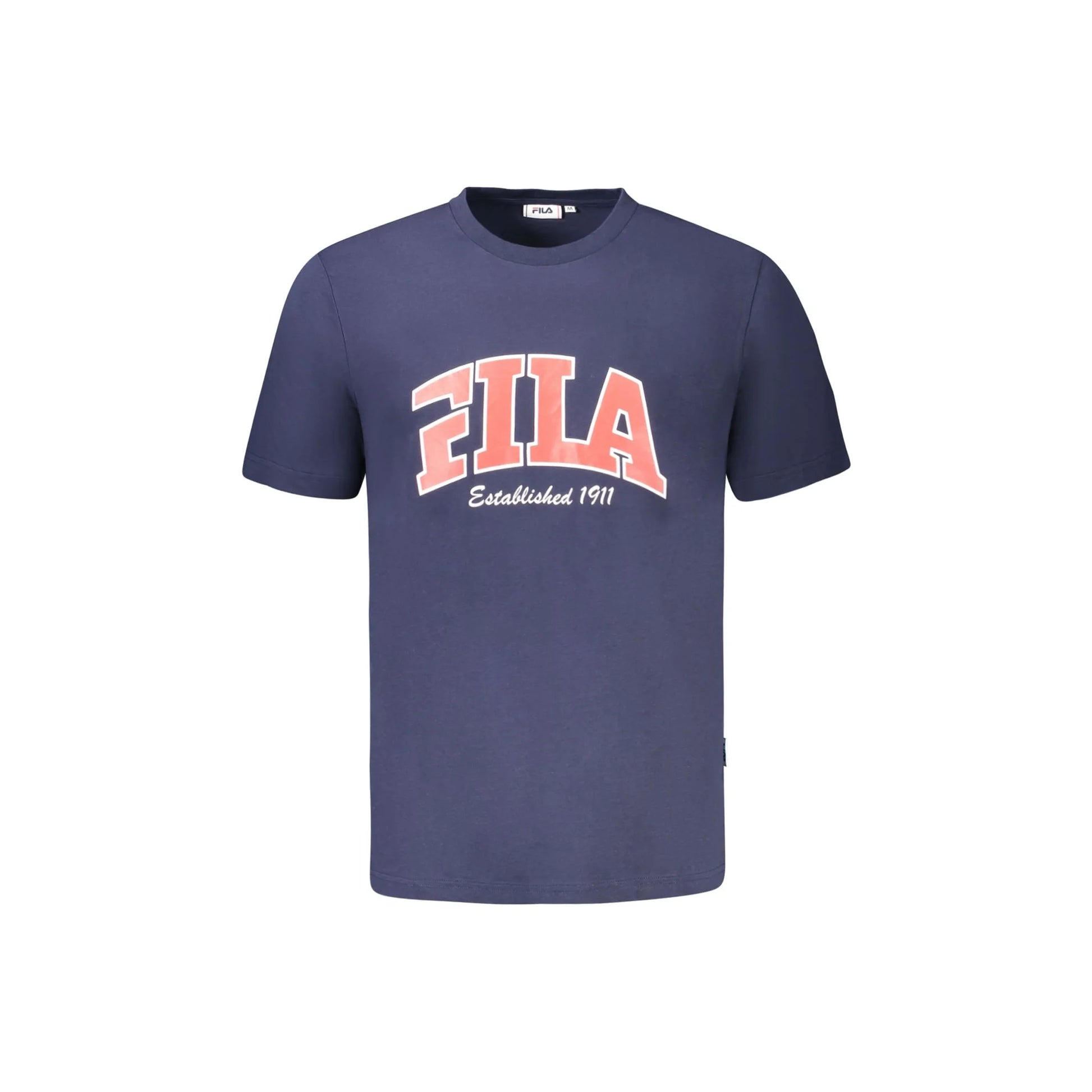 Fila T-Shirt Maniche Corte Uomo Blu Stampa Logo - foto prodotto
