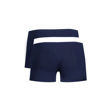 Trussardi Boxer Uomo Blu Stampa Logo Intimo - vista 2