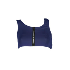 Karl Lagerfeld Beachwear Costume Mare Donna Blu Zip Frontale