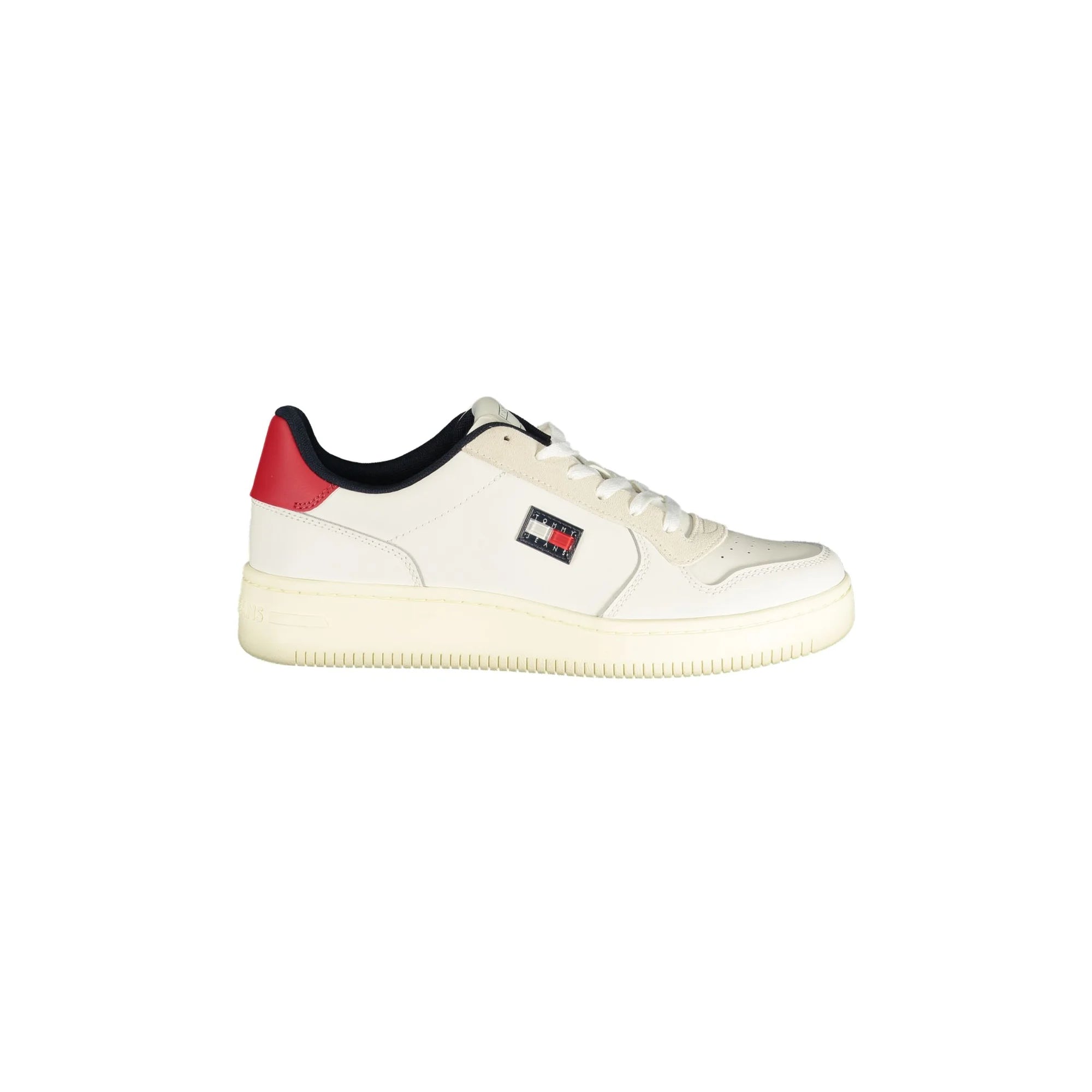 Tommy Hilfiger Sneakers Uomo Bianche Dettagli a Contrasto Bianco - foto prodotto