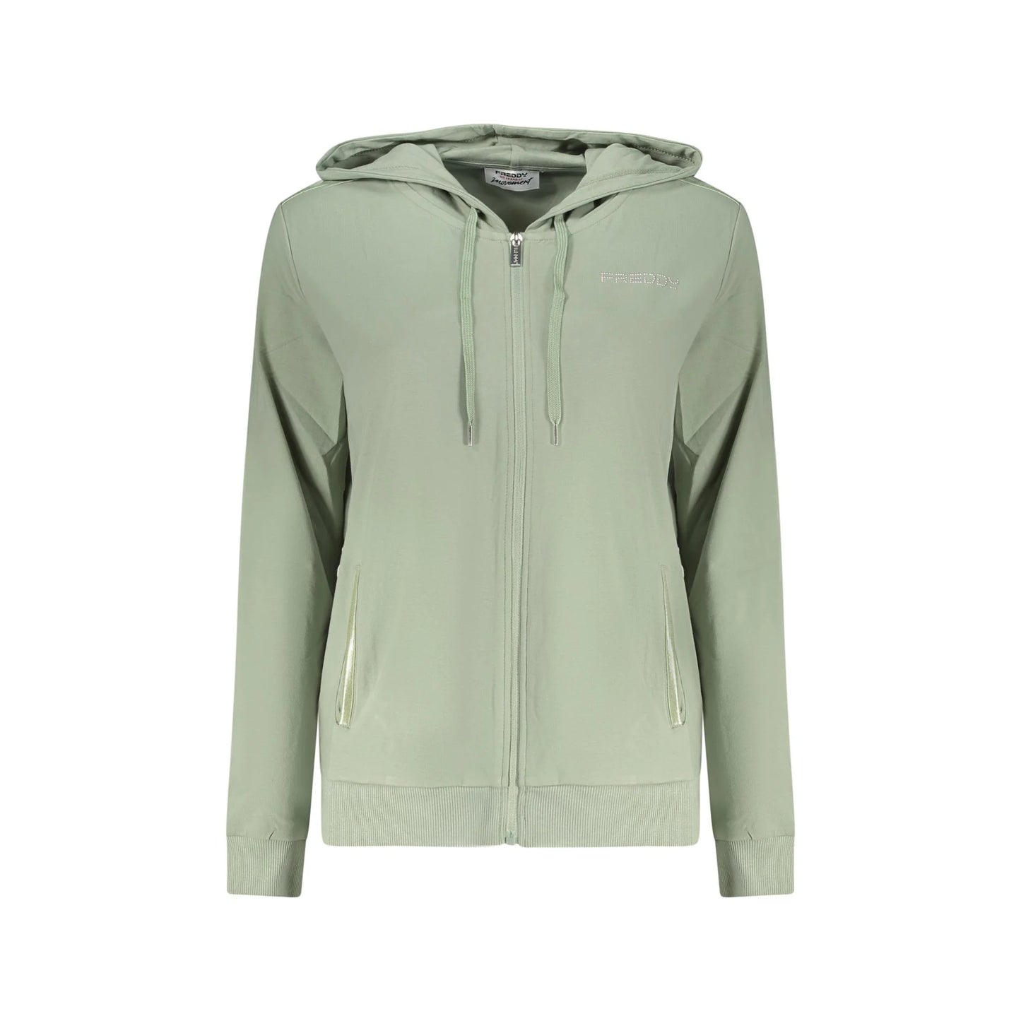 FREDDY FELPA CON ZIP DONNA VERDE