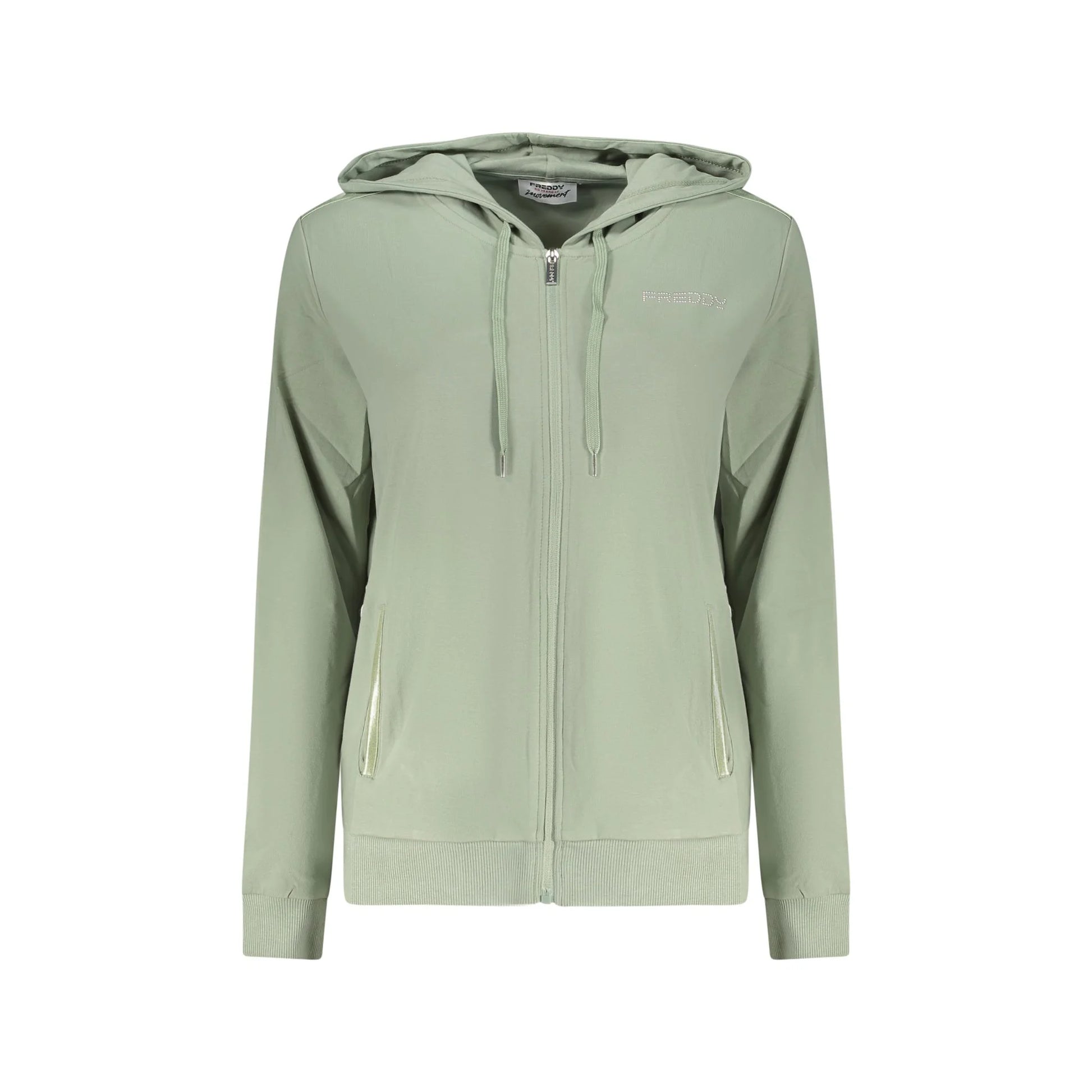 FREDDY FELPA CON ZIP DONNA VERDE