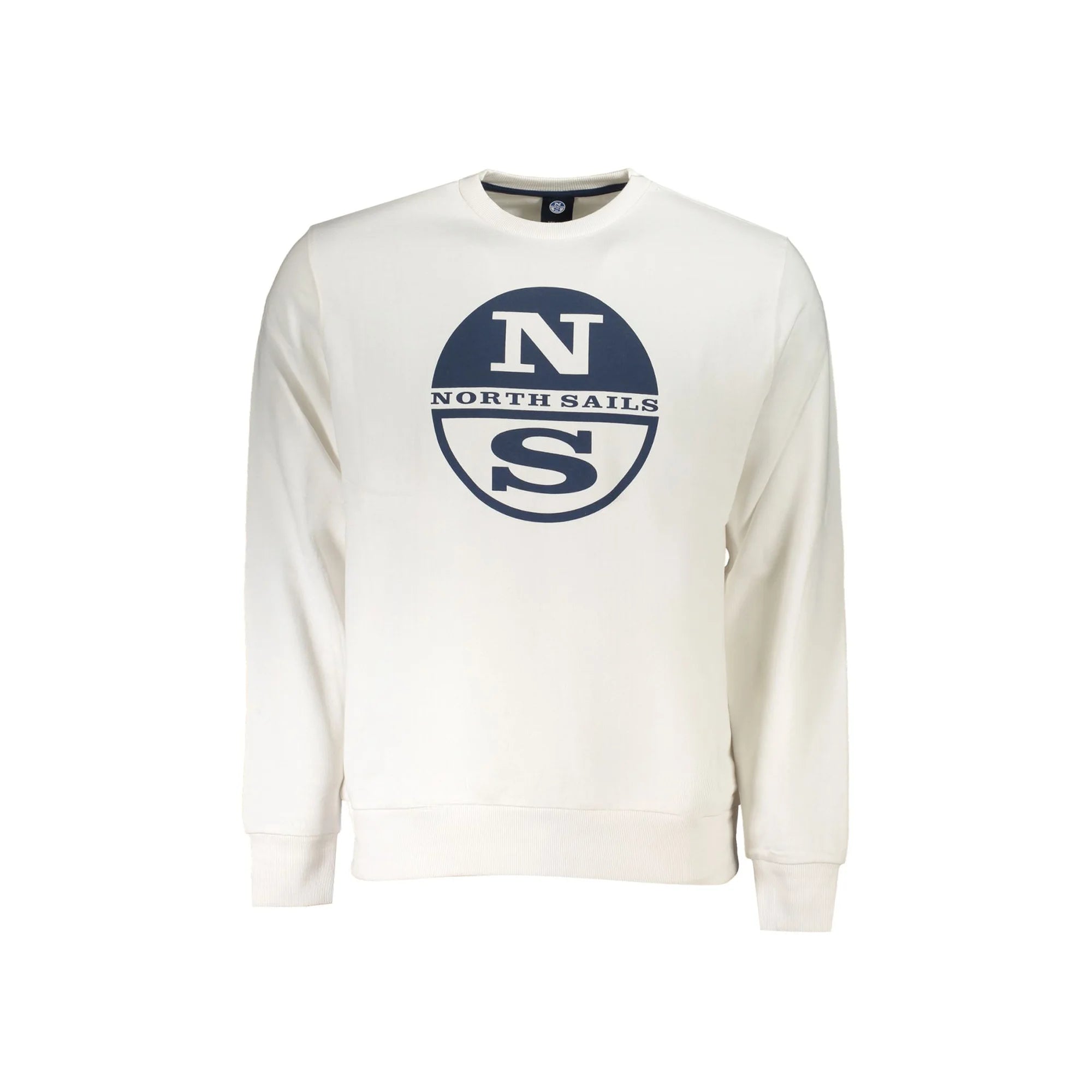 North Sails Felpa Uomo Bianca Girocollo con Logo Felpe Bianco - foto prodotto