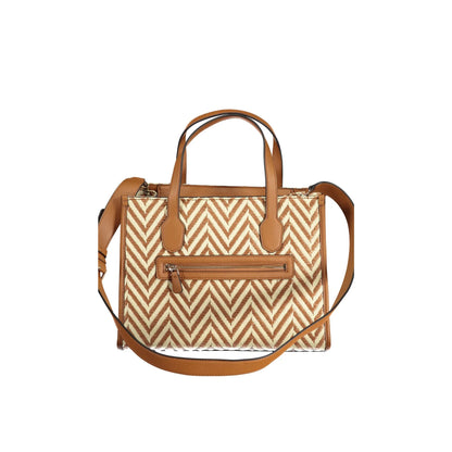 GUESS JEANS Borsa Donna Silvana a Mano Marrone con Tracolla e Zip Borse - vista 2