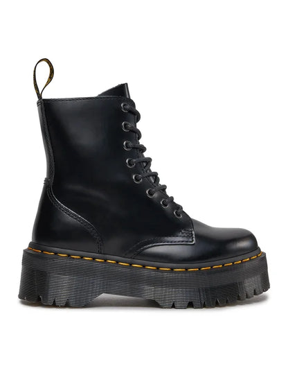 DR. MARTENS Stivaletti Donna Neri Jadon Polished Smooth Dr.Martens nero - vista 3