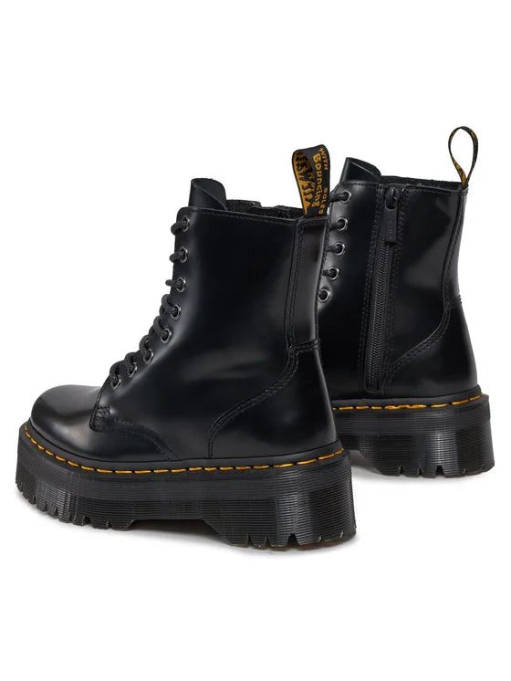 DR. MARTENS Stivaletti Donna Neri Jadon Polished Smooth Dr.Martens nero - vista 4