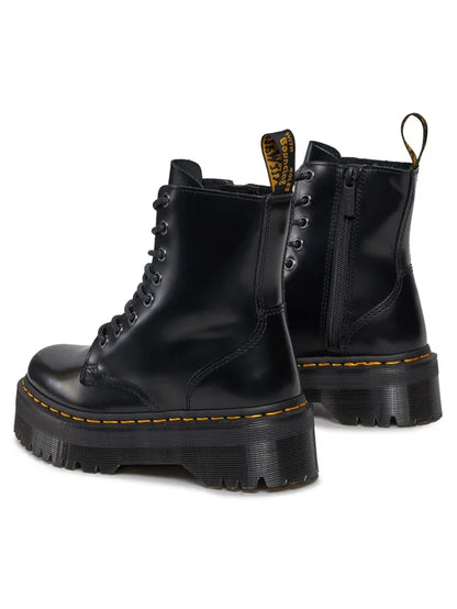 DR. MARTENS Stivaletti Donna Neri Jadon Polished Smooth Dr.Martens nero - vista 4