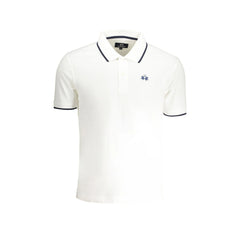 La Martina Polo Manches Courtes Homme Blanche Broderie