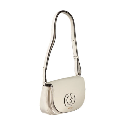 Guess Jeans Borsa a Spalla Donna Bianca Logo Borse bianco - vista 3