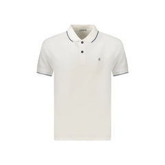 Coveri Moving Polo Manga Curta Homem Branca Bordado