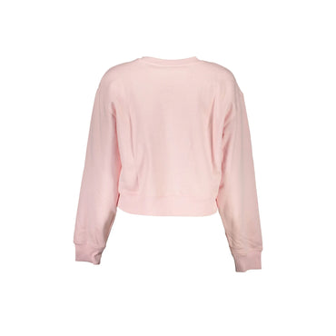 Guess Jeans Felpa Maniche Lunghe Uomo Rosa Stampa Felpe - vista 2