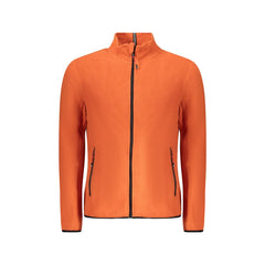 Norway 1963 Sweat Homme Orange Demi Fermeture Éclair Pile Poches Broderie Logo