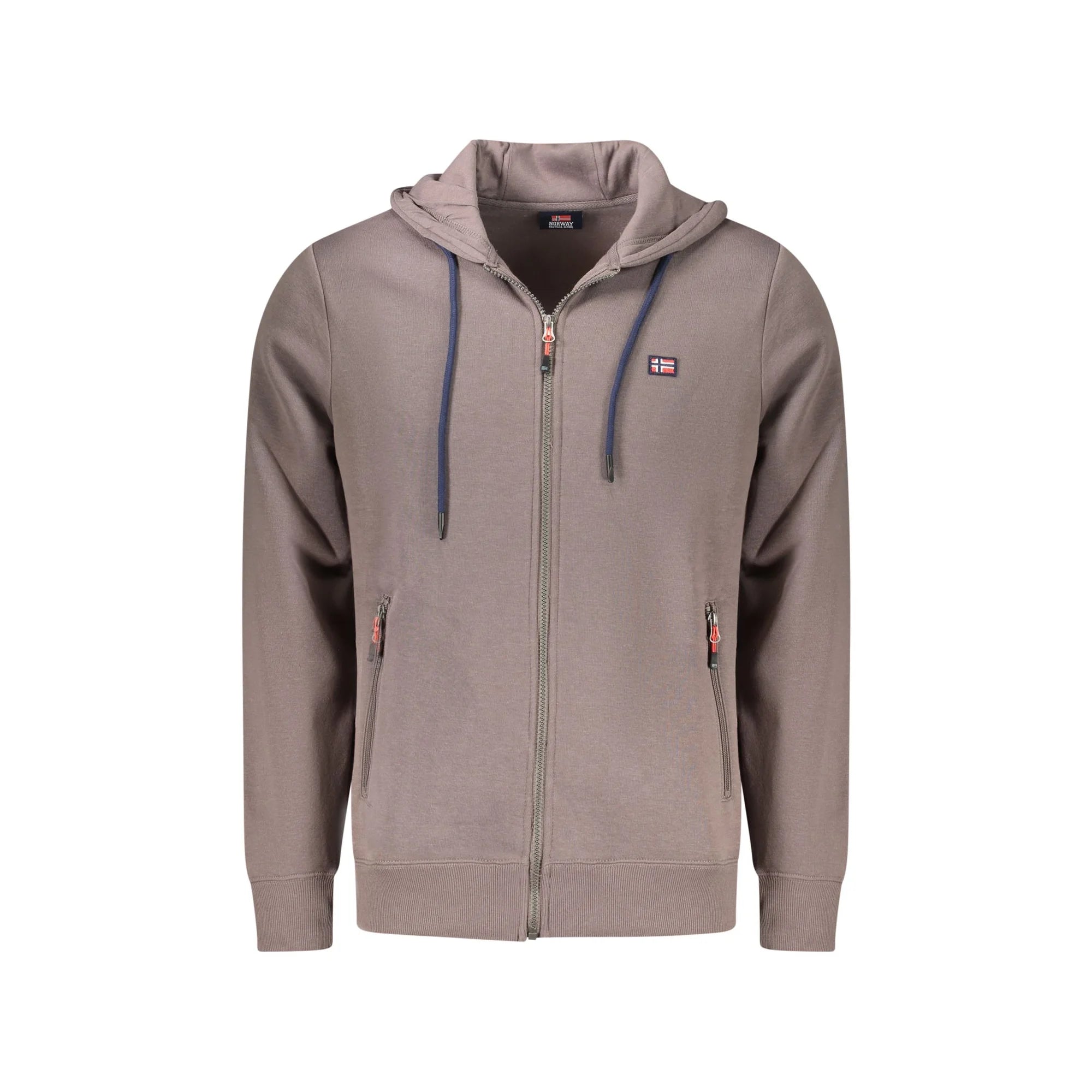 NORWAY 1963 FELPA CON ZIP UOMO MARRONE