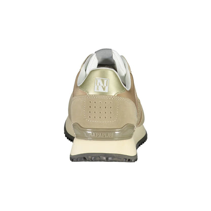 Napapijri Shoes Sneakers Donna Beige Stampa Logo - vista 3