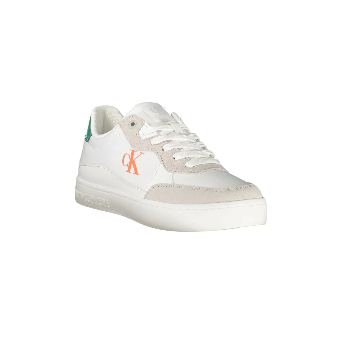 CALVIN KLEIN Sneakers Uomo Bianche con Lacci e Dettagli bianco - vista 2