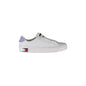 TOMMY HILFIGER Scarpe Sneakers Donna Bianche con Dettagli a Contrasto Bianco - foto prodotto