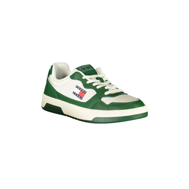TOMMY HILFIGER Scarpe Sneakers Uomo Bianche con Dettagli Verdi bianco - vista 2