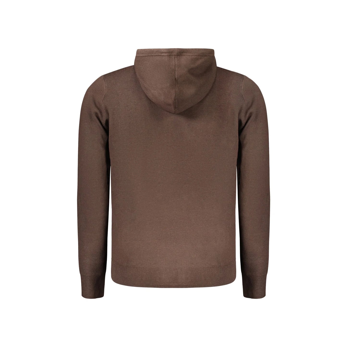 Norway 1963 Cardigan Uomo Marrone con Cappuccio e Zip Maglie - vista 2