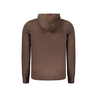 Norway 1963 Cardigan Uomo Marrone con Cappuccio e Zip Maglie - vista 2